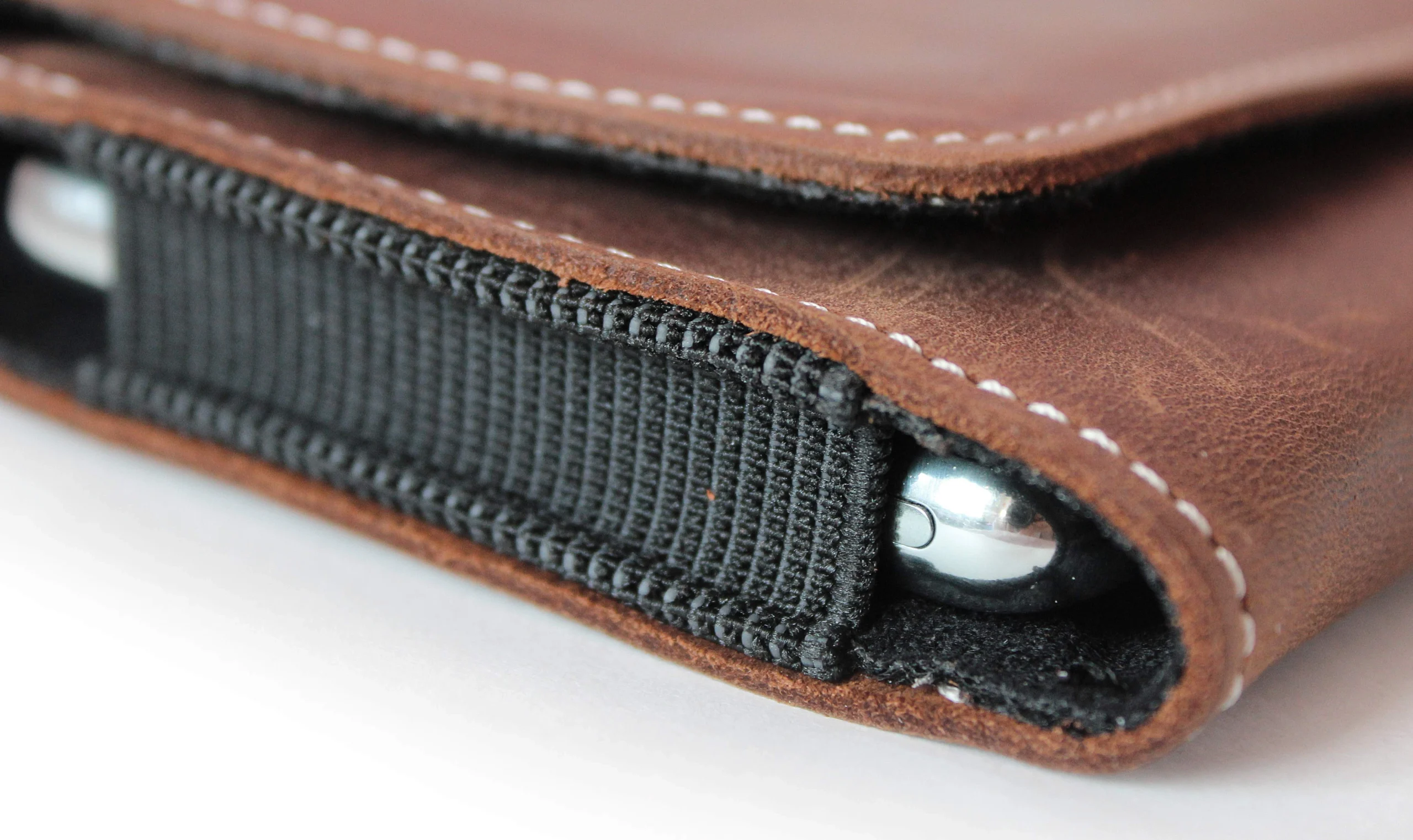 LURESKO FREYA XL Lederen Smartphone Riem Houder Bruin Vintage Leder - Afbeelding 2