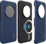 TUDIA MergeGrip Hoesje voor Honor Magic 7 Pro 5G - MagSafe- Donkerblauw