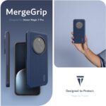 TUDIA MergeGrip Hoesje voor Honor Magic 7 Pro 5G - MagSafe- Donkerblauw - Afbeelding 3