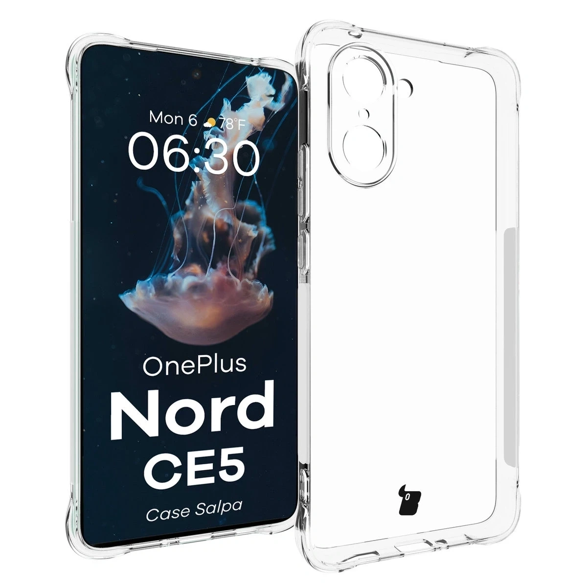 Bizon OnePlus Nord CE5 Hoesje Salpa TPU Transparant - Afbeelding 7