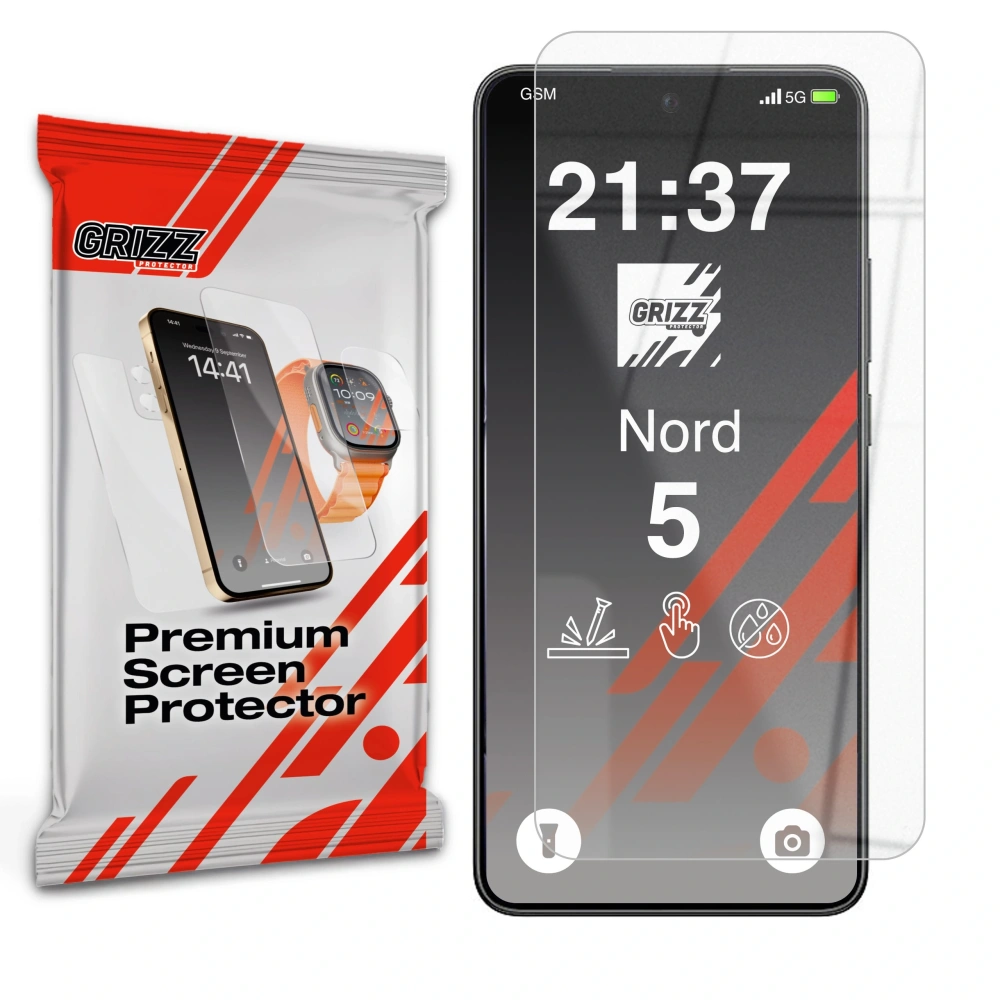 GrizzGlass OnePlus Nord 5 HybridGlass Screen Protector