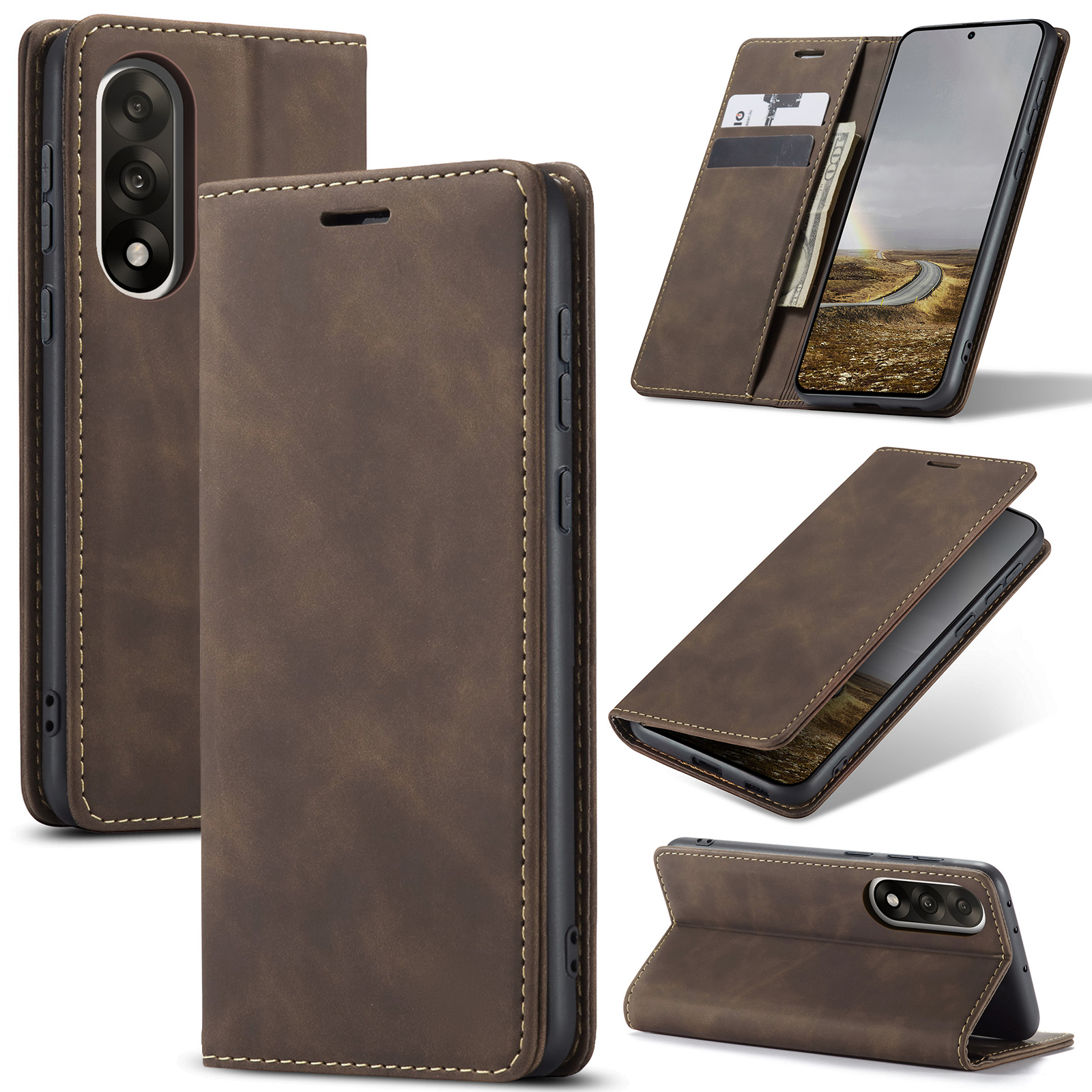ProGuard OnePlus Nord 5 Wallet Hoesje Vintage Bruin - Afbeelding 3