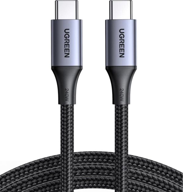 UGREEN US535 USB-C naar USB-C Kabel 240W 2m Grijs