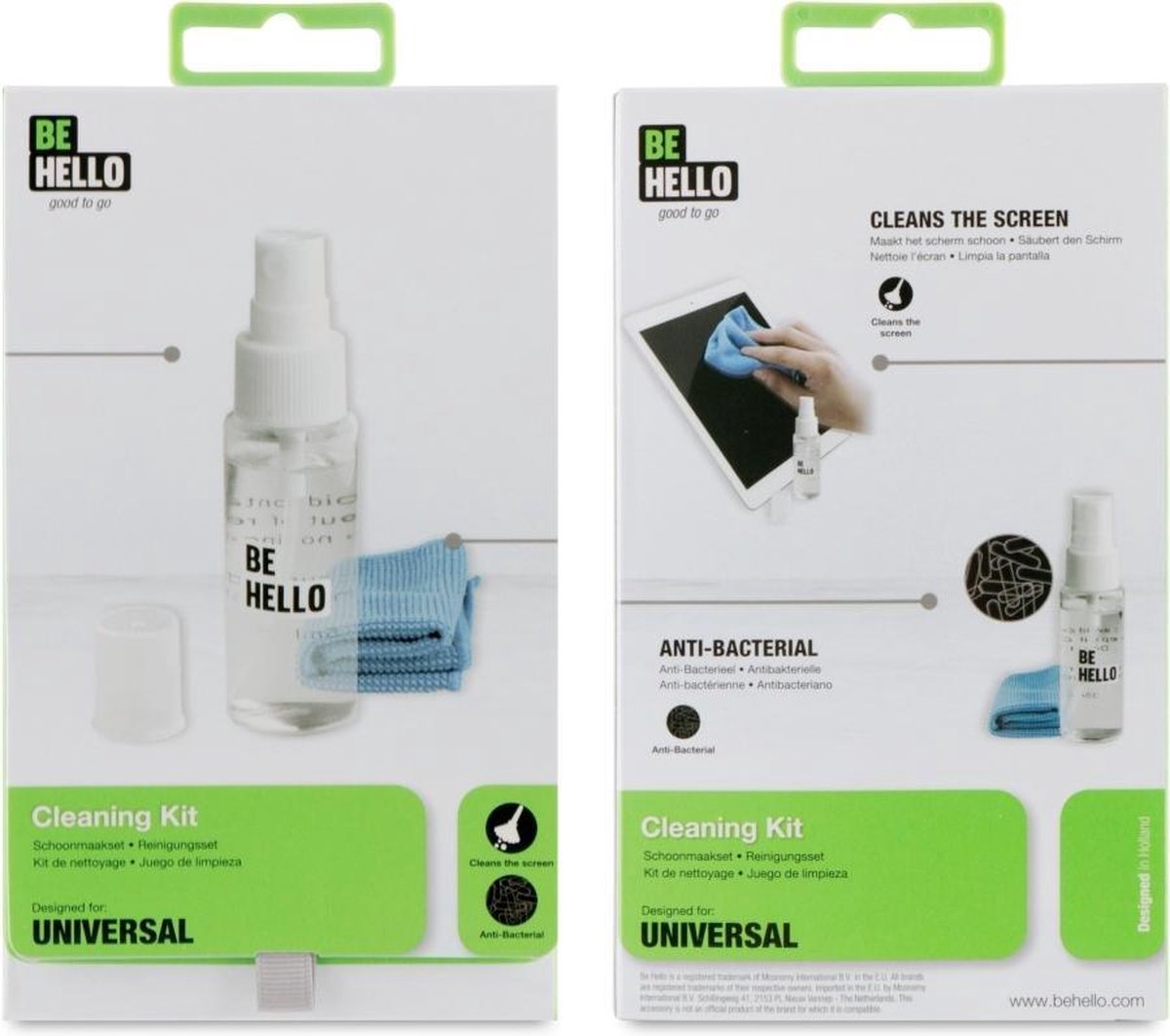 BeHello Schermreinigingskit met doekje 35ml - Afbeelding 2