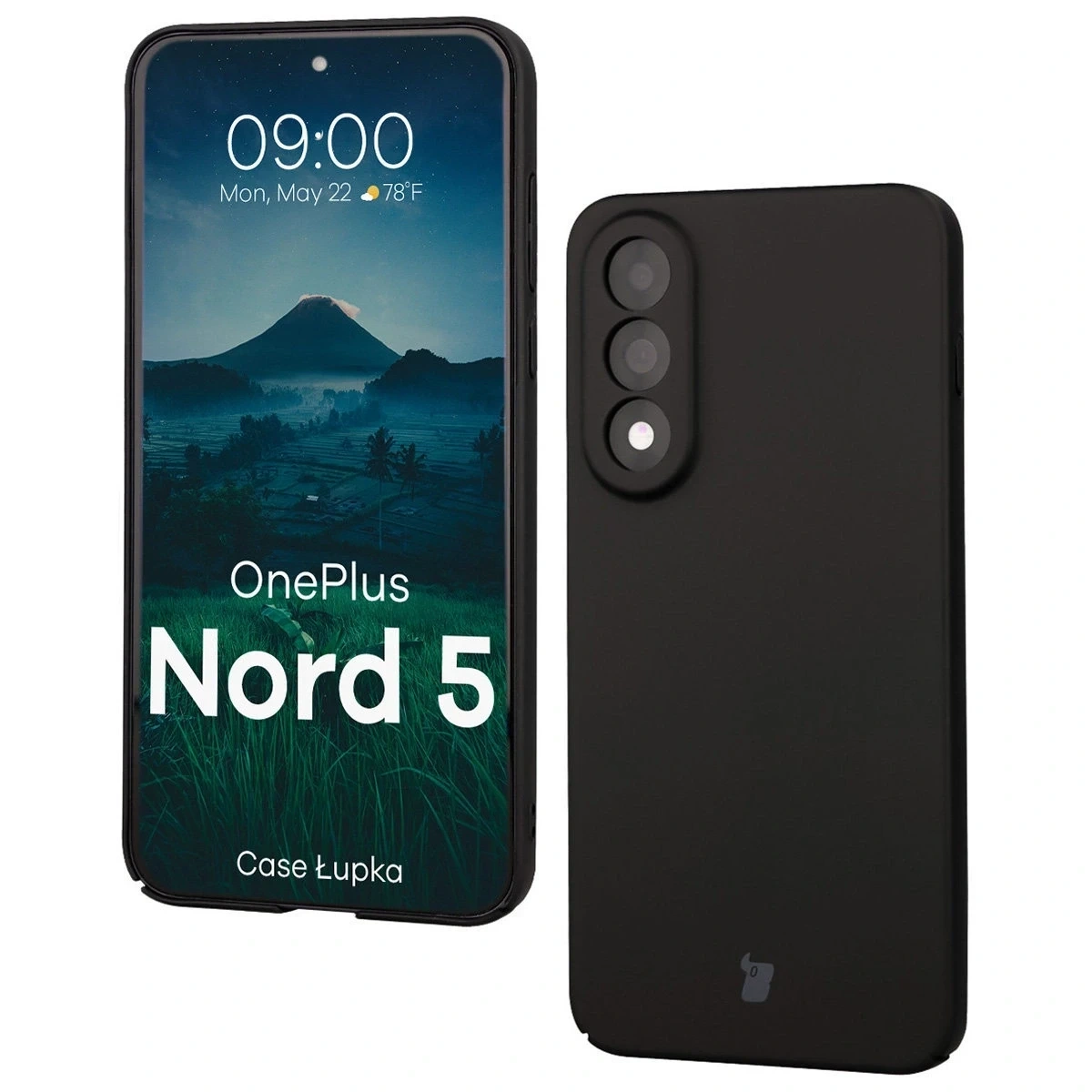 Bizon OnePlus Nord 5 Hoesje Lupka Zwart
