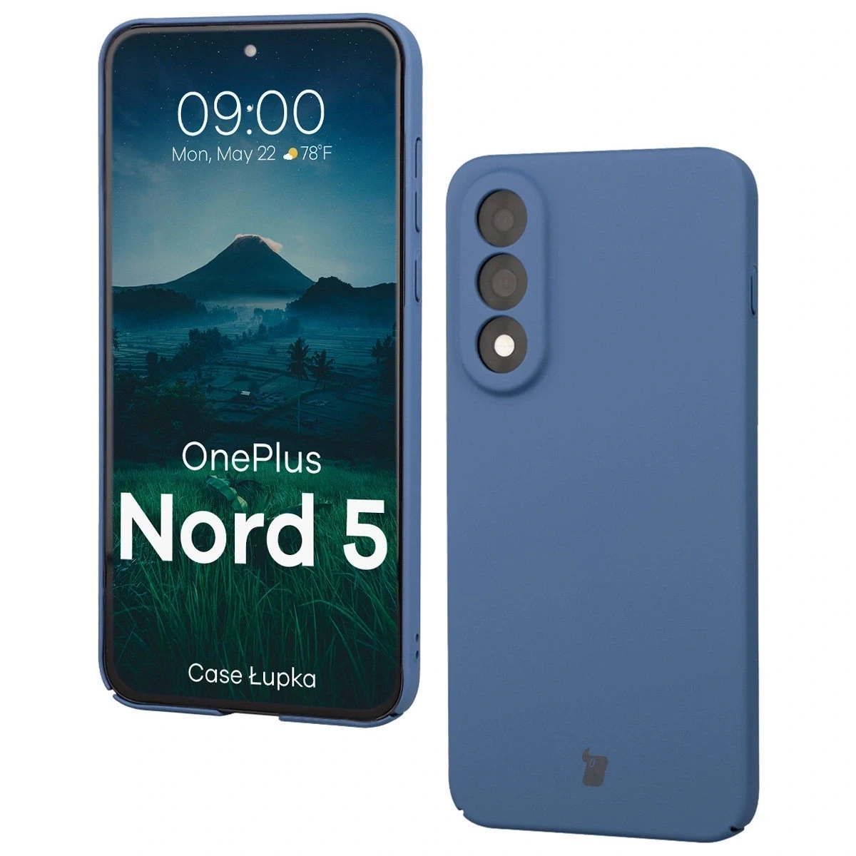 Bizon OnePlus Nord 5 Hoesje Lupka Blauw