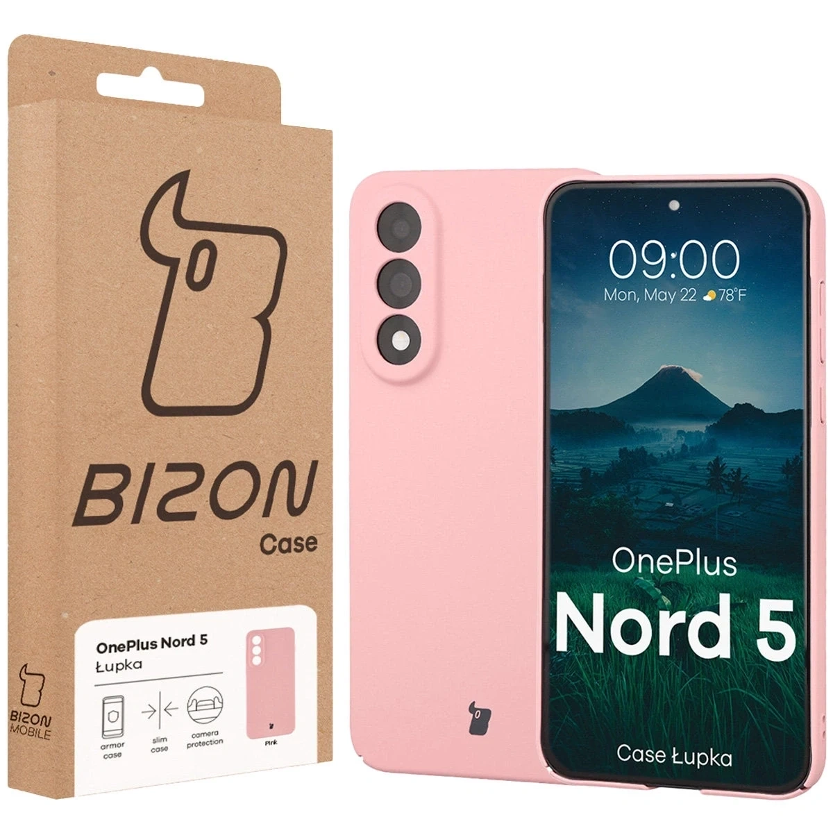 Bizon OnePlus Nord 5 Hoesje Lupka Roze - Afbeelding 6