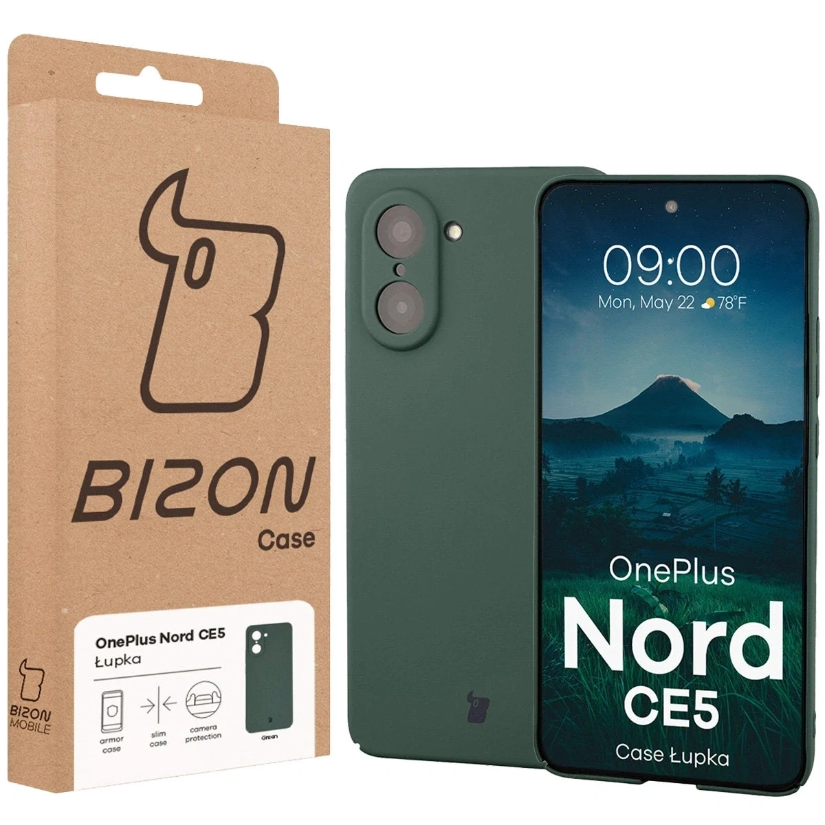 Bizon OnePlus Nord CE5 Hoesje Lupka Groen - Afbeelding 6