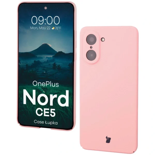 Bizon OnePlus Nord CE5 Hoesje Lupka Roze