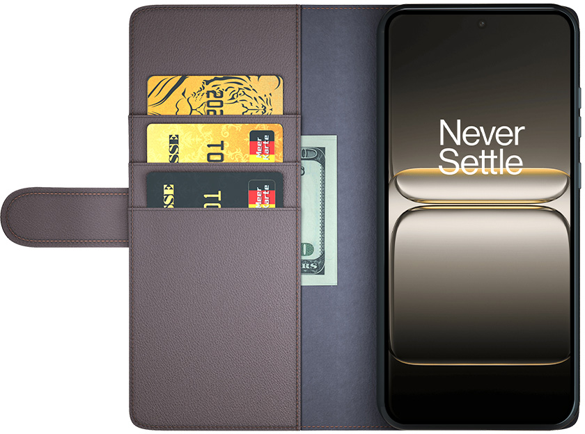 ProGuard OnePlus Nord 5 Wallet Hoesje Echt Leder Bruin - Afbeelding 5