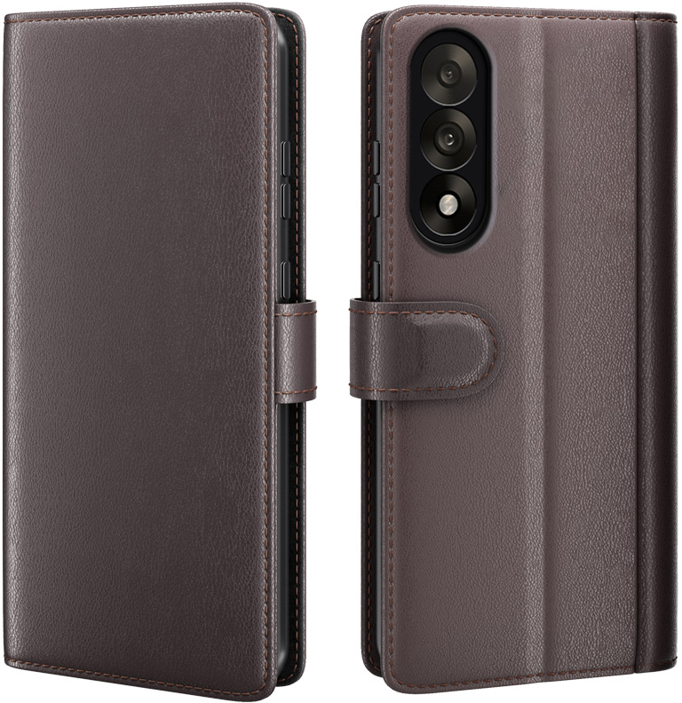 ProGuard OnePlus Nord 5 Wallet Hoesje Echt Leder Bruin