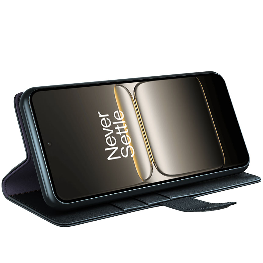 ProGuard OnePlus Nord CE5 Wallet Hoesje Echt Leder Zwart - Afbeelding 8