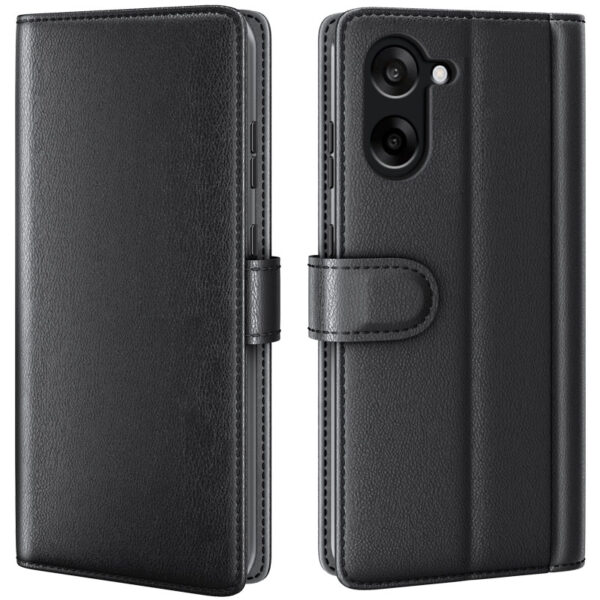 ProGuard OnePlus Nord CE5 Wallet Hoesje Echt Leder Zwart