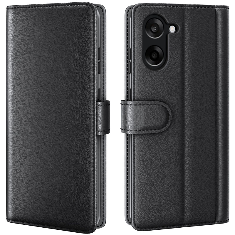 ProGuard OnePlus Nord CE5 Wallet Hoesje Echt Leder Zwart