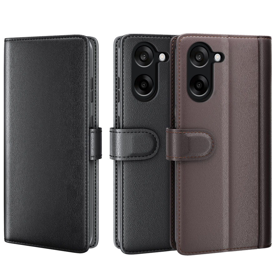 ProGuard OnePlus Nord CE5 Wallet Hoesje Echt Leder Bruin - Afbeelding 2