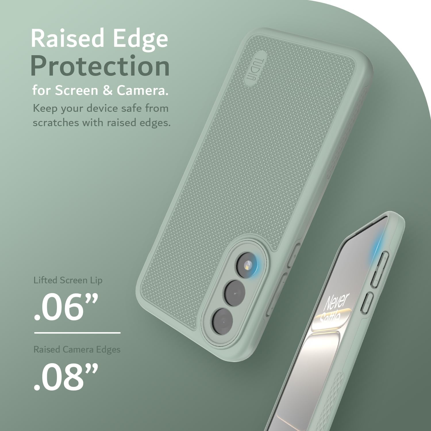 Tudia OnePlus Nord 5 hoesje Dual Layer MergeGrip Lichtgroen - Afbeelding 6