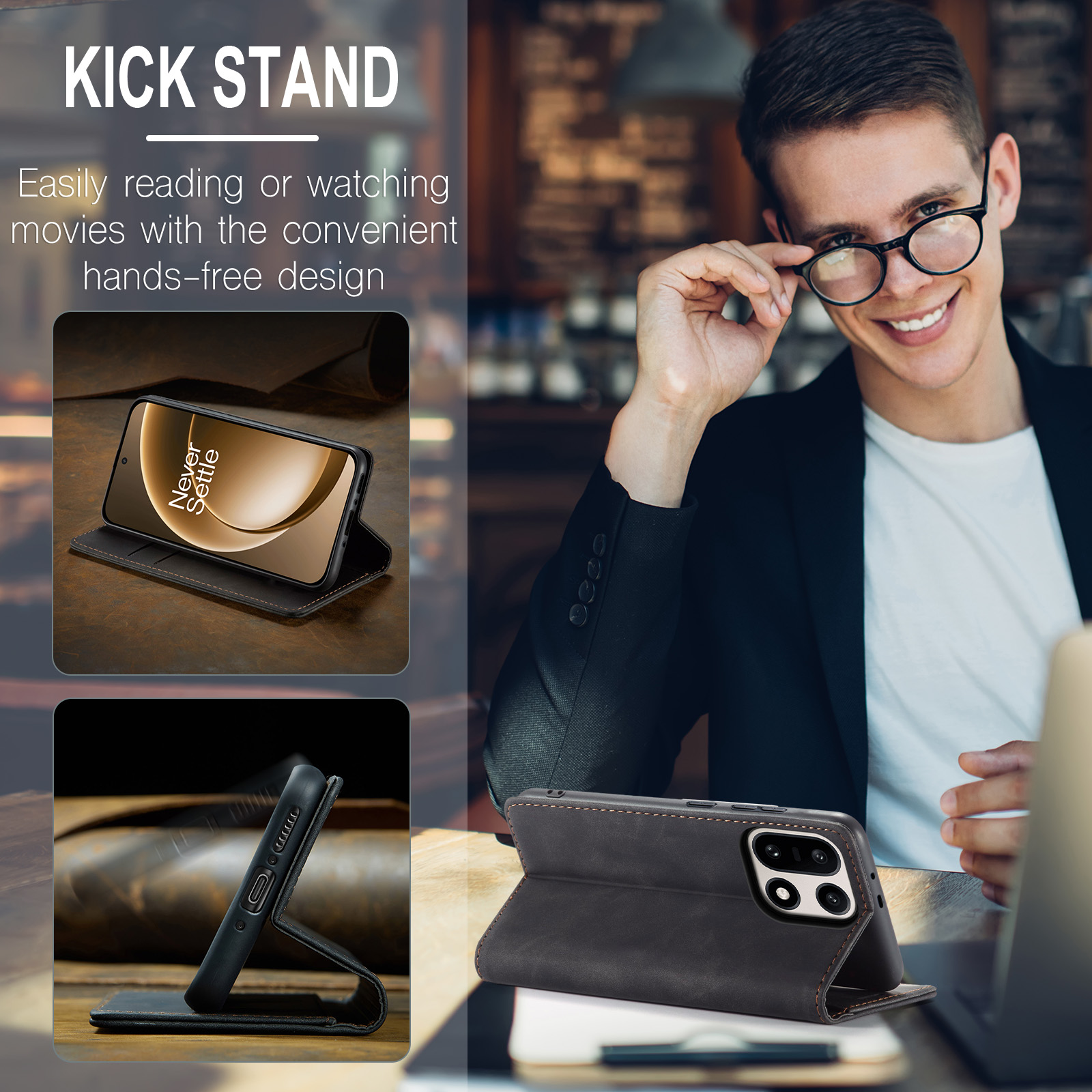 ProGuard OnePlus 15 Vintage Wallet Case Black - Image 7