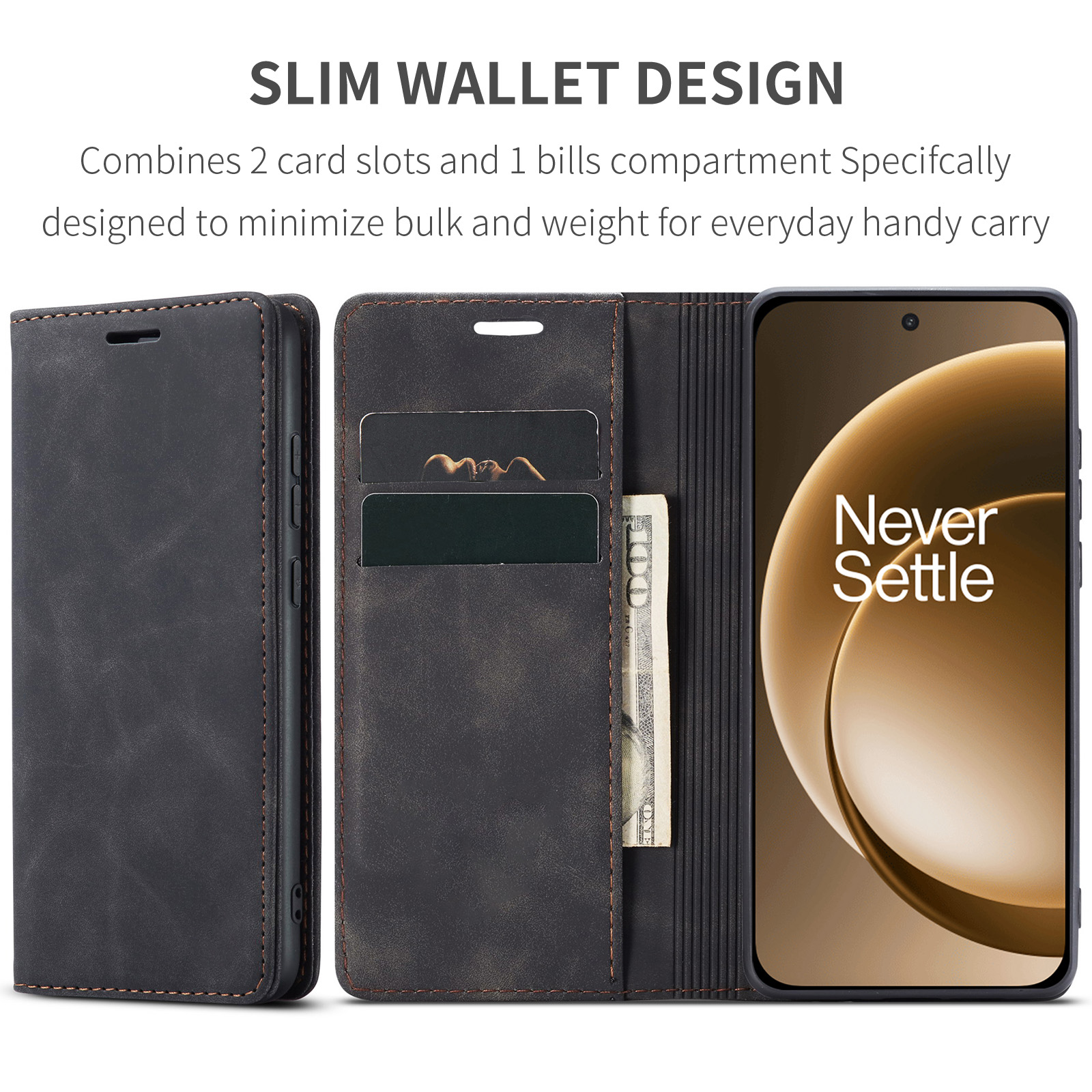 ProGuard OnePlus 15 Vintage Wallet Case Black - Image 5