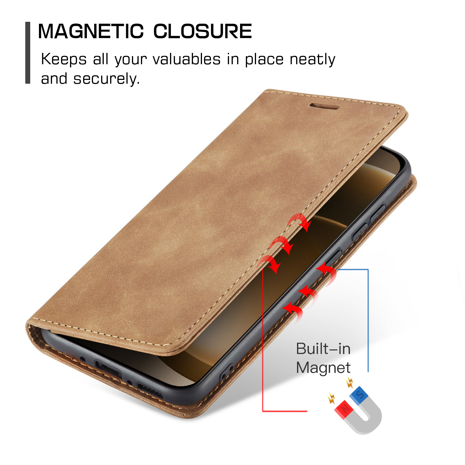 ProGuard OnePlus 15 Vintage Wallet Hoesje Beige - Afbeelding 6