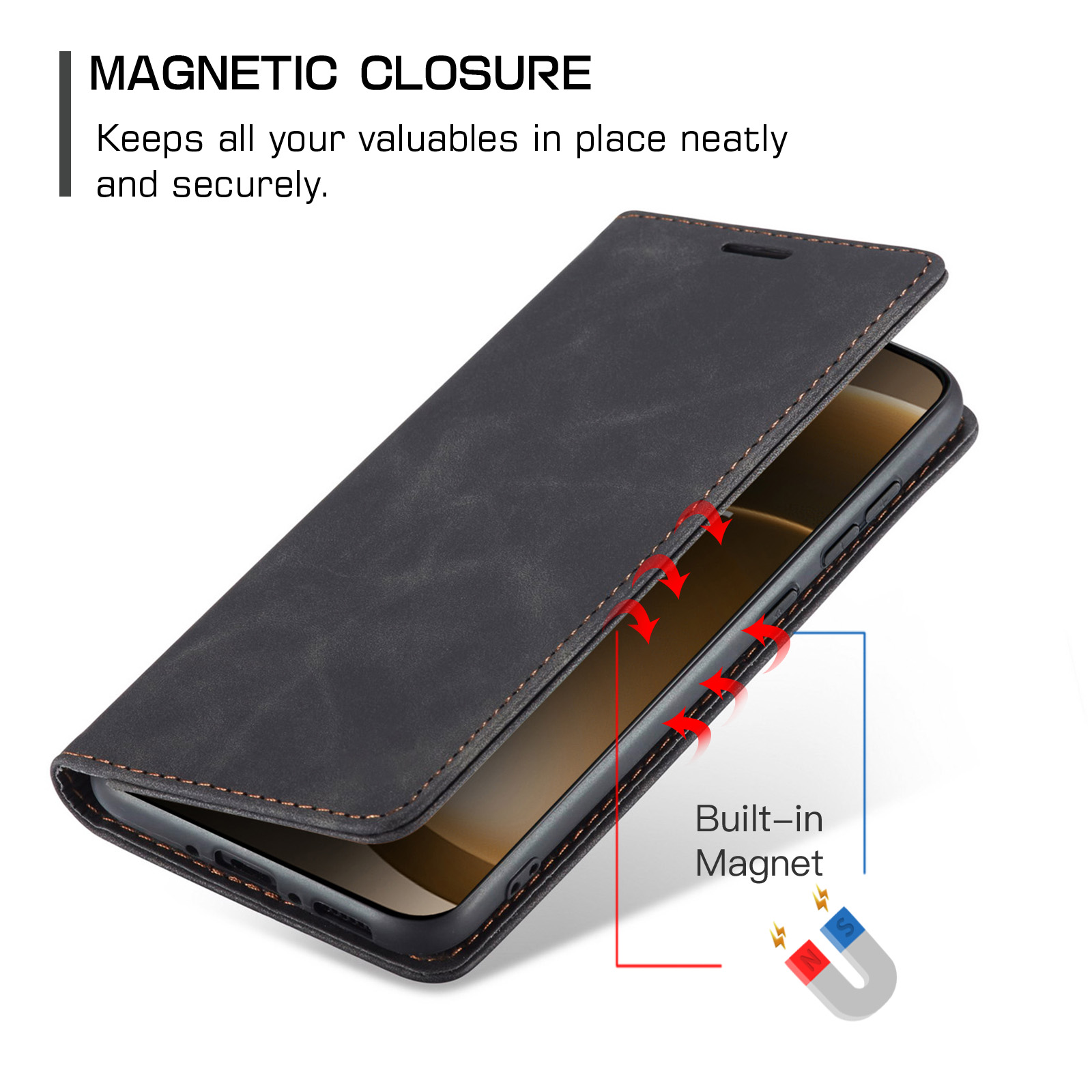 ProGuard OnePlus 15 Vintage Wallet Case Black - Image 3