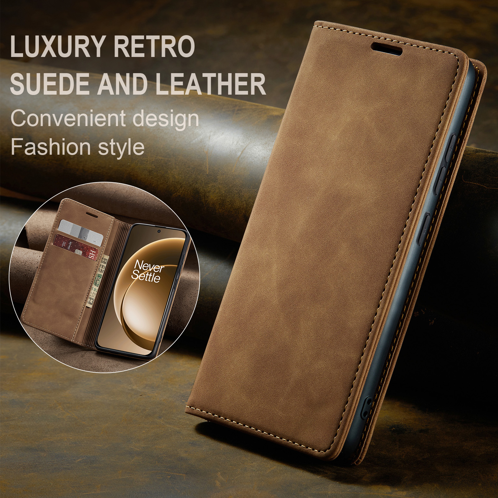 ProGuard OnePlus 15 Vintage Wallet Hoesje Beige - Afbeelding 7