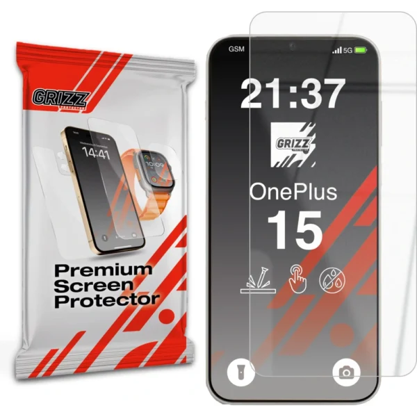GrizzGlass HybridGlass OnePlus 15 Screen Protector