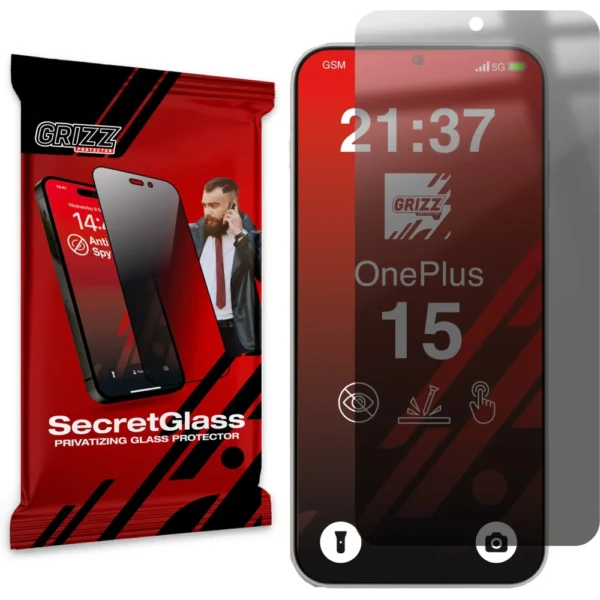 GrizzGlass Matte SecretGlass OnePlus 15 Screen Protector