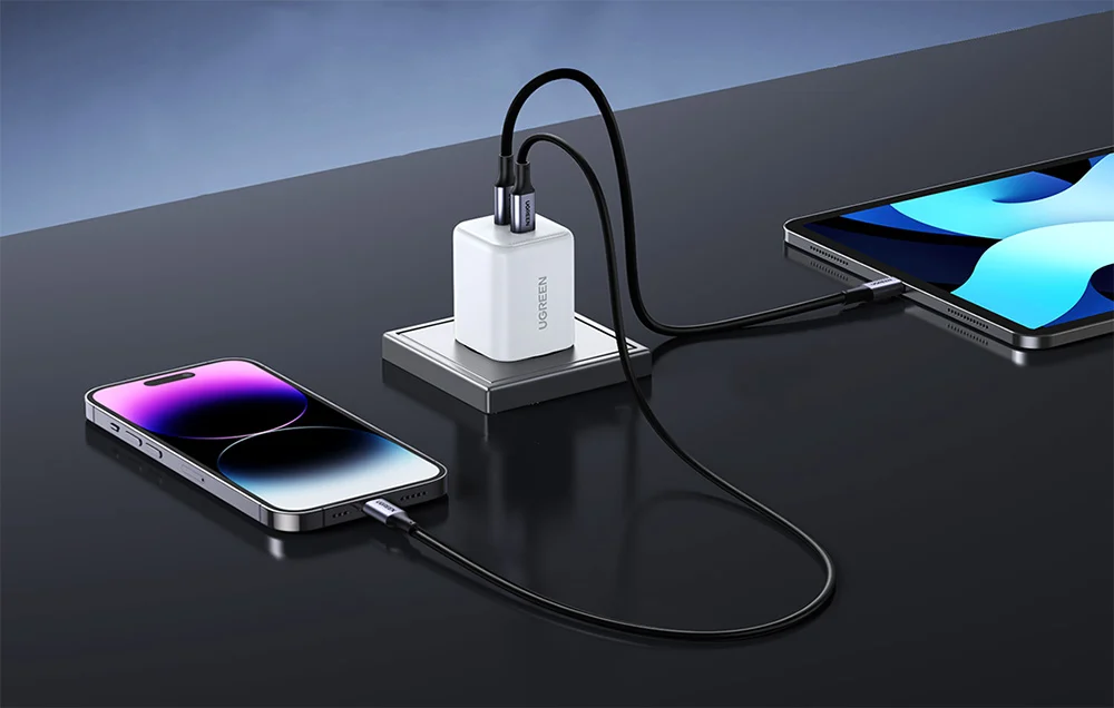 UGREEN Dual Charger 2x USB-C GaN 45W Wit - Afbeelding 5