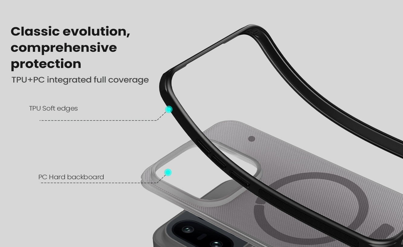 Nillkin OnePlus 15 Frosted Shield Pro MagSafe Hoesje Transparant Zwart - Afbeelding 10