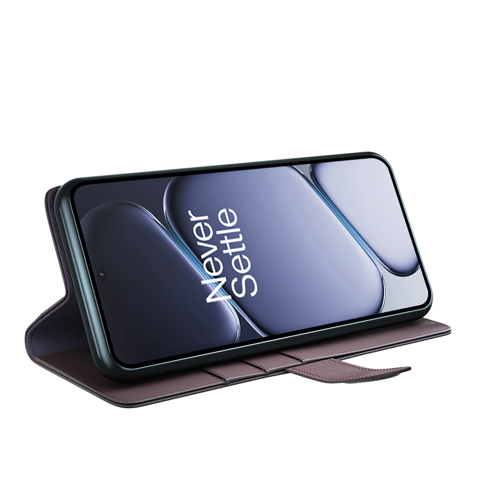 ProGuard OnePlus 15R Wallet Hoesje Echt Leder Bruin - Afbeelding 2