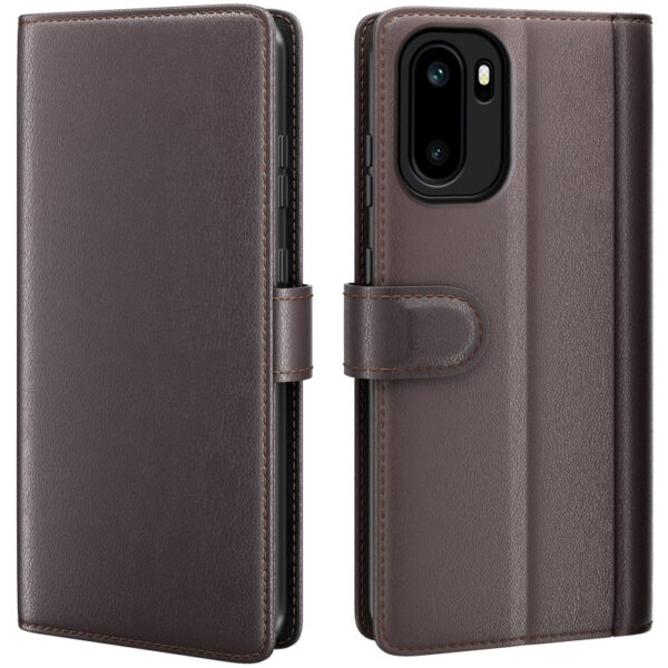 ProGuard OnePlus 15R Wallet Hoesje Echt Leder Bruin