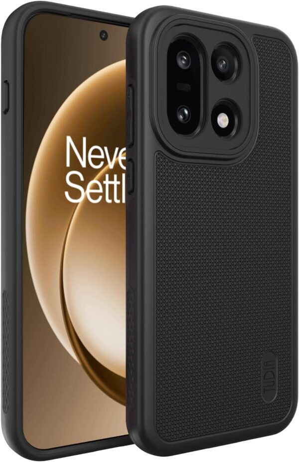 Tudia OnePlus 15 Case MergeGrip Black - Dual Layer