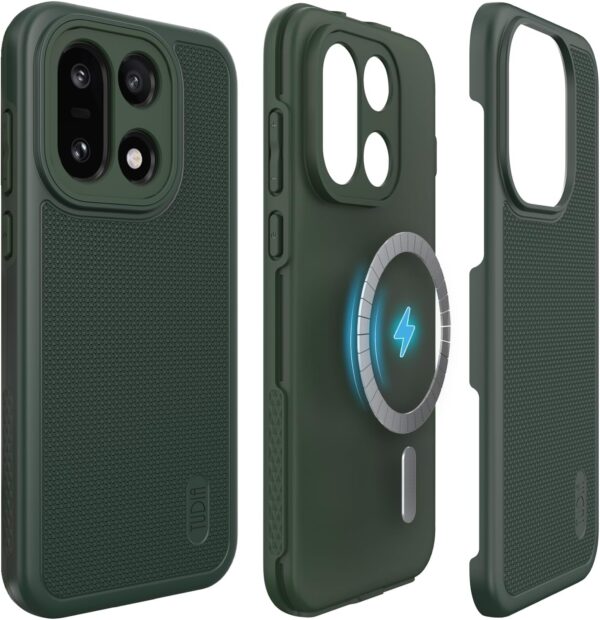 Tudia OnePlus 15 [MagSafe] Case MergeGrip Pine Green – Dual Layer