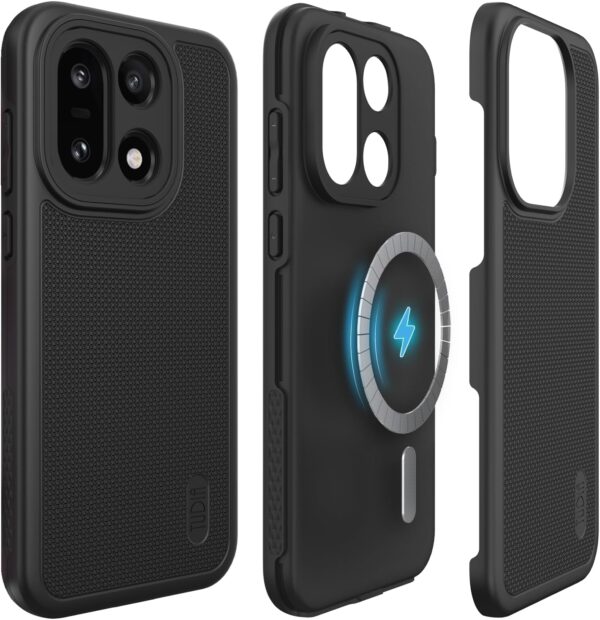 Tudia OnePlus 15 [MagSafe] Case MergeGrip Black - Dual Layer