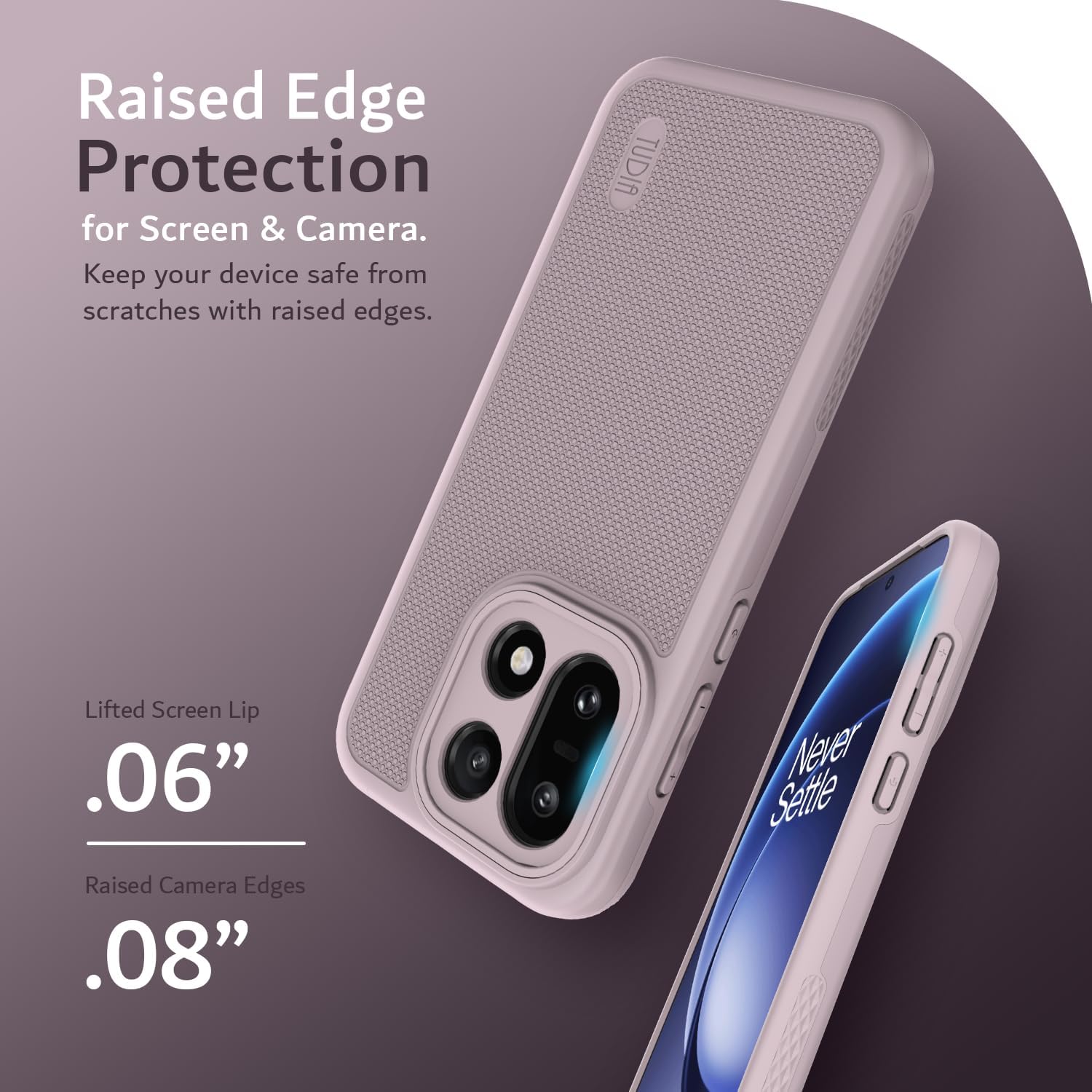 Tudia OnePlus 15 Case MergeGrip Purple - Dual Layer - Afbeelding 4