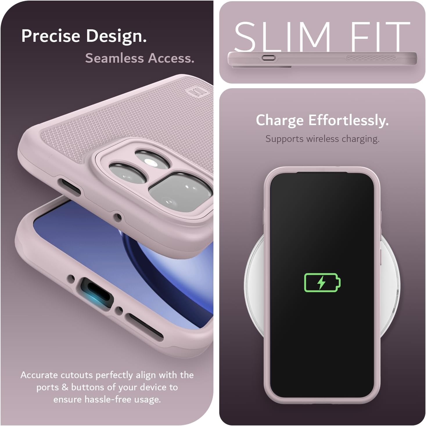 Tudia OnePlus 15 Case MergeGrip Purple - Dual Layer - Afbeelding 3