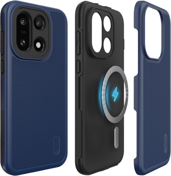 Tudia OnePlus 15 [MagSafe] Case MergeGrip Indigo Blue – Dual Layer