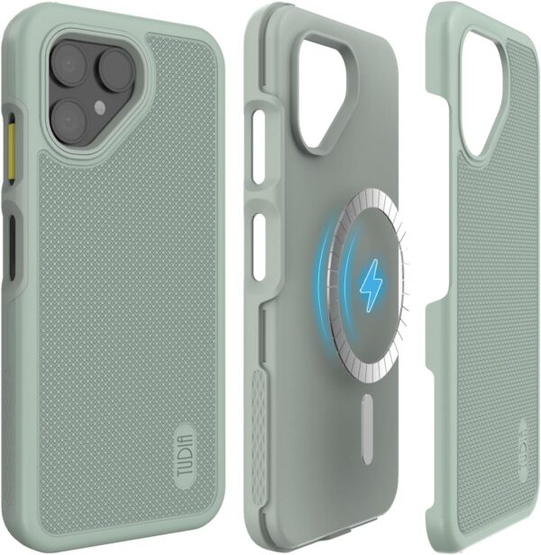 Tudia Fairphone 6 Hoesje DualShield MergeGrip [MagSafe] Lichtgroen